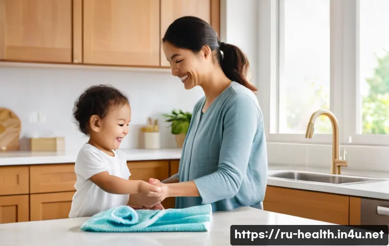 보건학에서의 감염병 관리 - **Prompt 1: A Serene Family's Healthy Habits**
    "A vibrant, high-quality photograph of a diverse,...